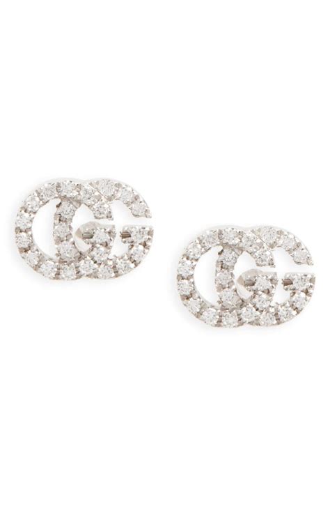 gucci diamond studs|gucci stud earrings at nordstrom.